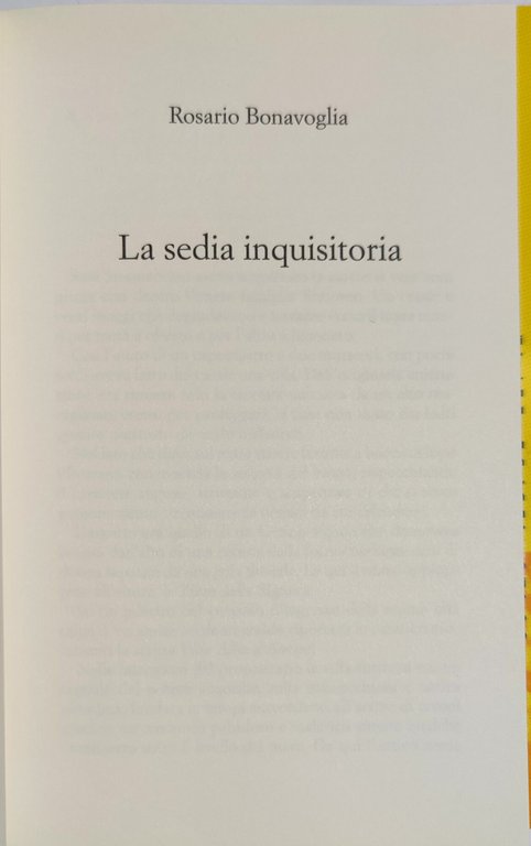 La sedia inquisitoria