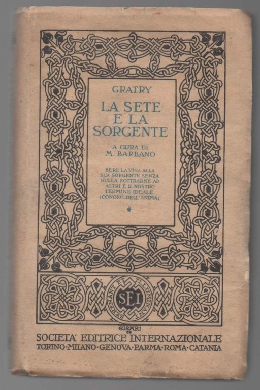 LA SETE E LA SORGENTE (1936)