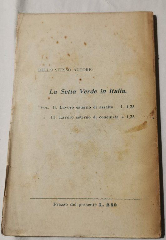 La setta verde in Italia - 1 - Lavoro interno | Immagine Gallery 3