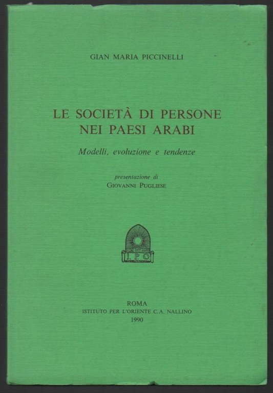 LA SOCIETA DI PERSONE NEI PAESI ARABI-Modelli, evoluzione e tendenze …