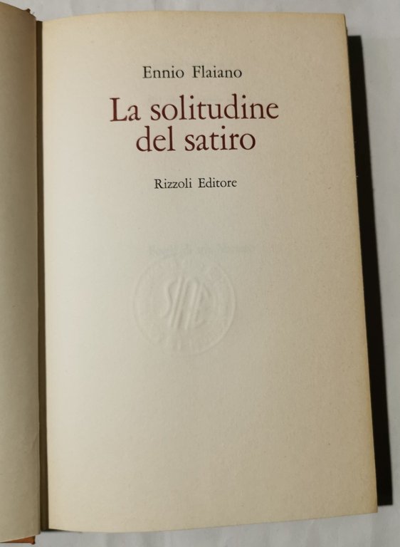 La solitudine del satiro