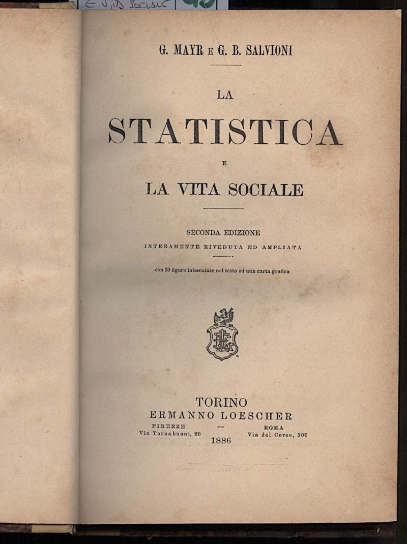 LA STATISTICA E LA VITA SOCIALE