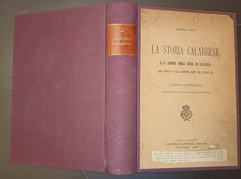 La storia calabrese e la dimora degli ebrei in Calabria …