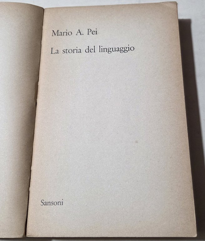 La storia del linguaggio