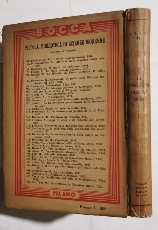 La storiografia filosofica antica
