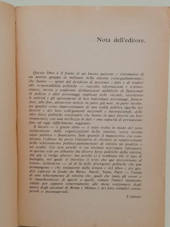 LA STRAGE DI STATO-CONTROINCHIESTA( 1970)