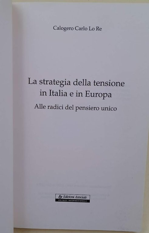 LA STRATEGIA DELLA TENSIONE IN ITALIA E IN EUROPA-ALLE RADICI …