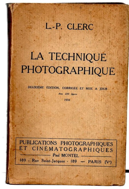 LA TECHNIQUE PHOTOGRAPHIQUE