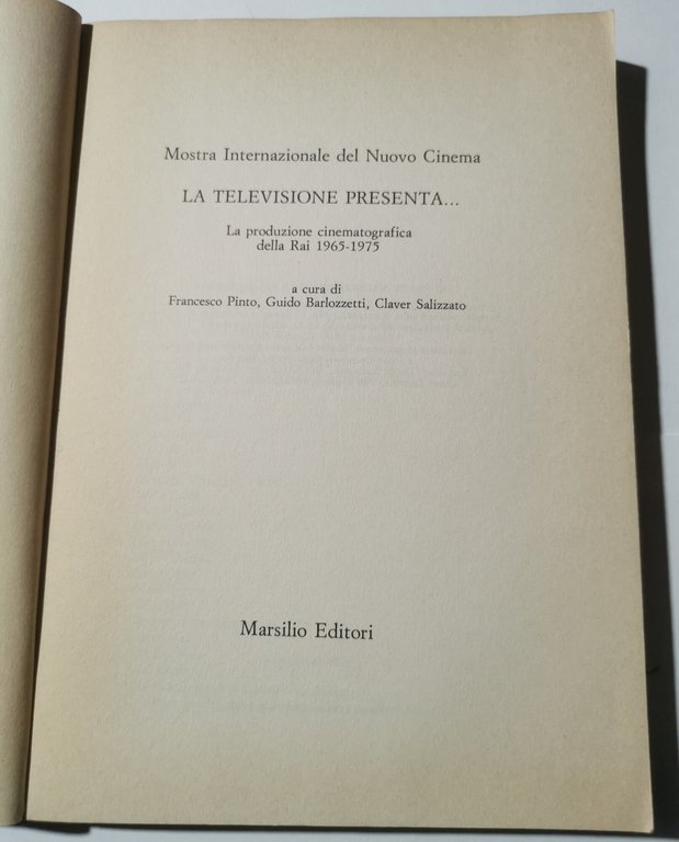 La televisione presenta - la produzione cinematografica della RAI 1965/1975