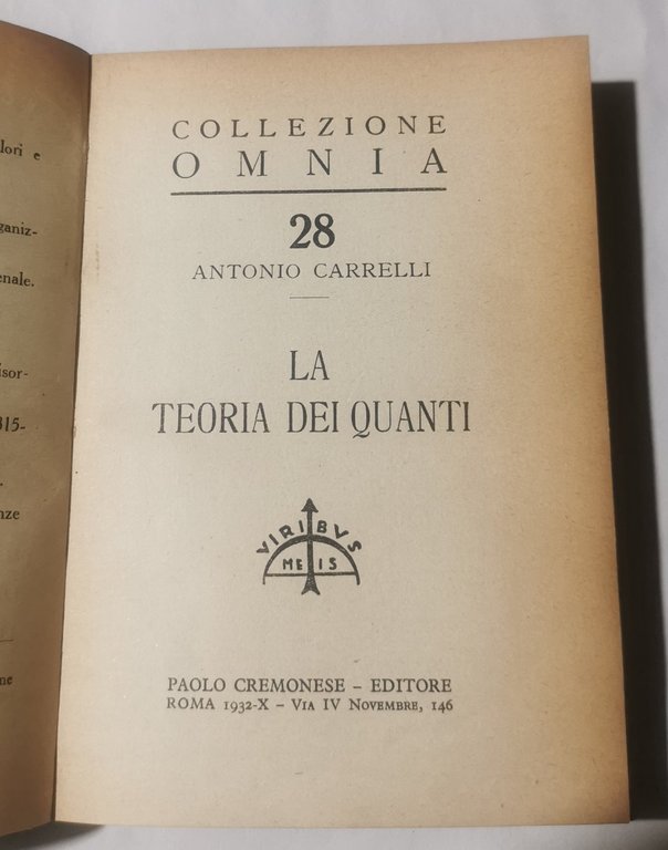 La teoria dei quanti