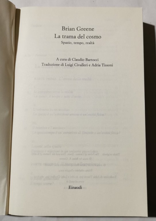 La trama del cosmo - Spazio, tempo, realta'