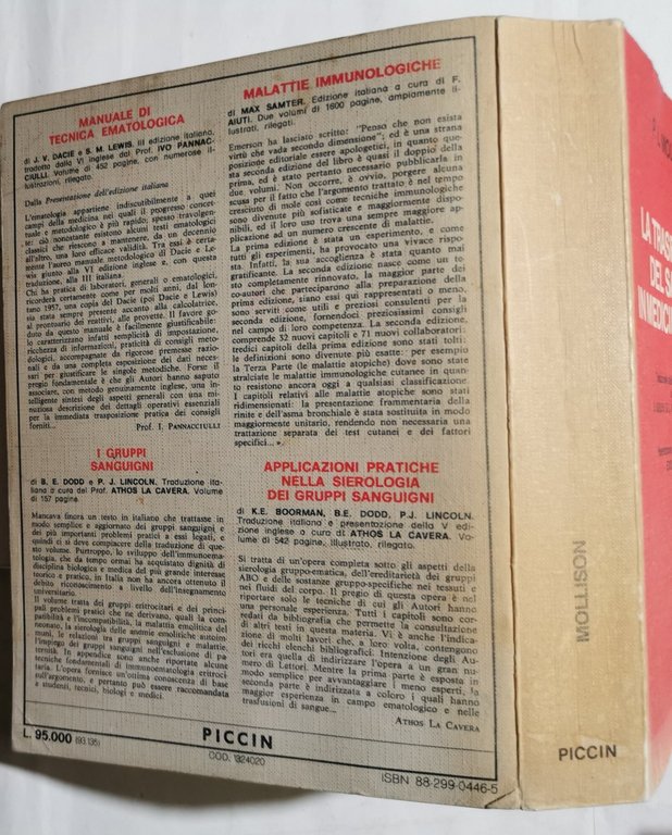 La trasfusione del sangue in medicina clinica