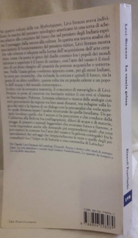 LA VASAIA GELOSA-IL PENSIERO MITICO NELLE DUE AMERICHE(1987)