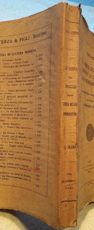 LA VERITA' SUL PROCESSO CONTRO LA CONTESSA LINDA MURRI-BONMARTINI( 1908) | Immagine Gallery 8