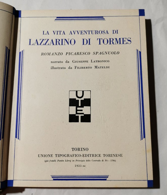 La vita avventurosa di Lazzarino di Tormes