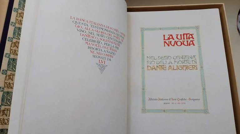 LA VITA NUOVA - NEL SESTO CENTENARIO DELLA MORTE DI …