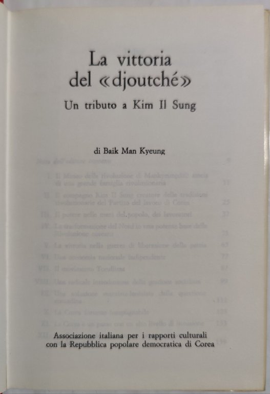 La vittoria del Djoutchè - Un tributo a Kim Il …