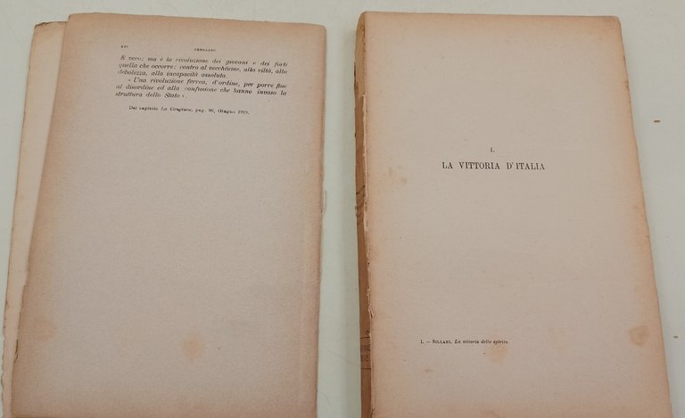La vittoria dello spirito-cinque anni di passione italiana 1918-1922