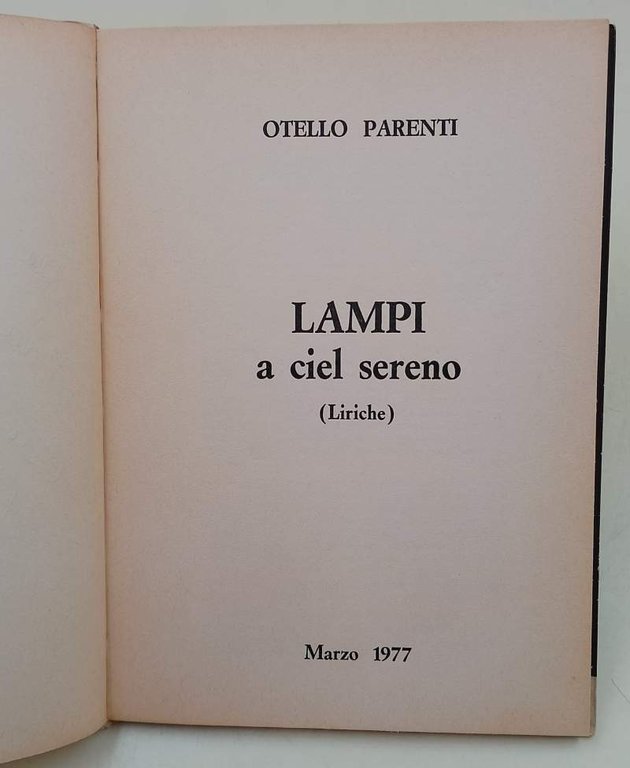 LAMPI A CIEL SERENO(1977)