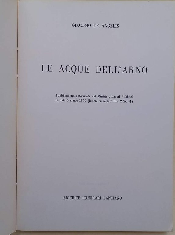 LE ACQUE DELL'ARNO( 1969)