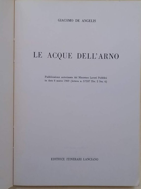 LE ACQUE DELL'ARNO( 1969)
