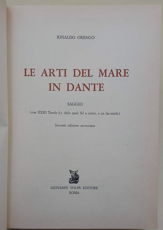 LE ARTI DEL MARE IN DANTE(1969)