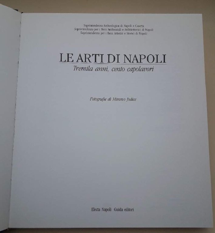 LE ARTI DI NAPOLI- TREMILA ANNI, CENTO CAPOLAVORI(1994)