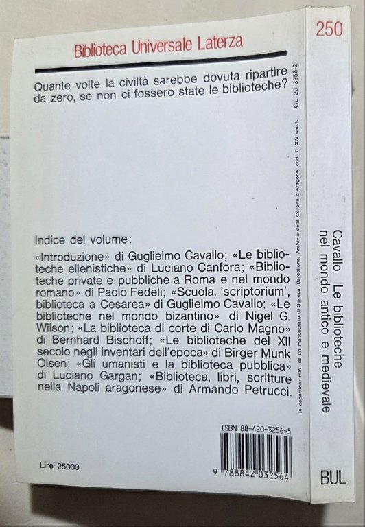 Le biblioteche nel mondo antico e medievale