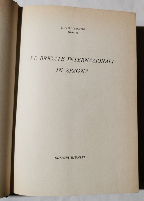 Le brigate internazionali in Spagna