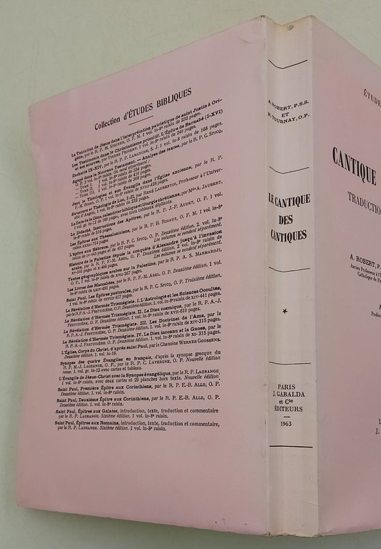 Le Cantique des Cantiques- traduction et commentaire