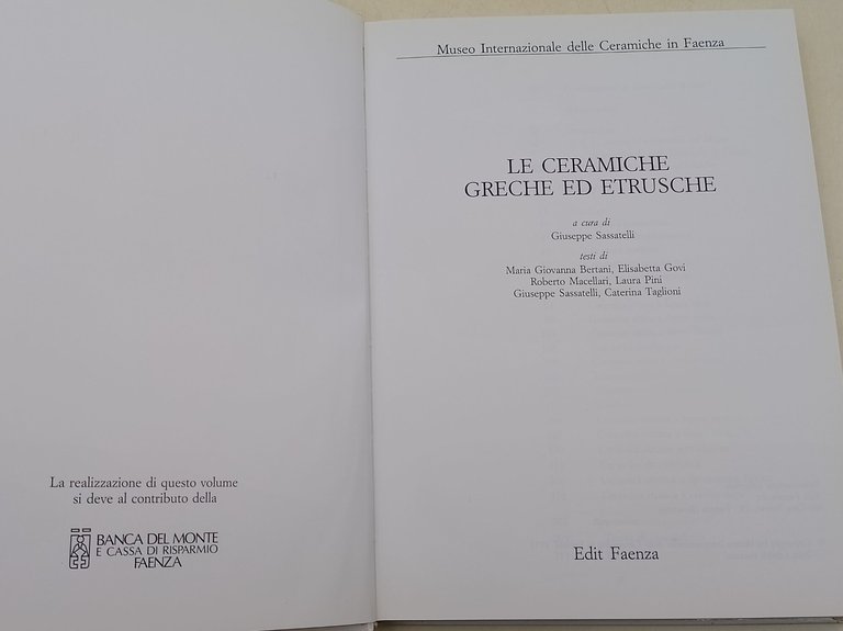 Le ceramiche greche ed etrusche