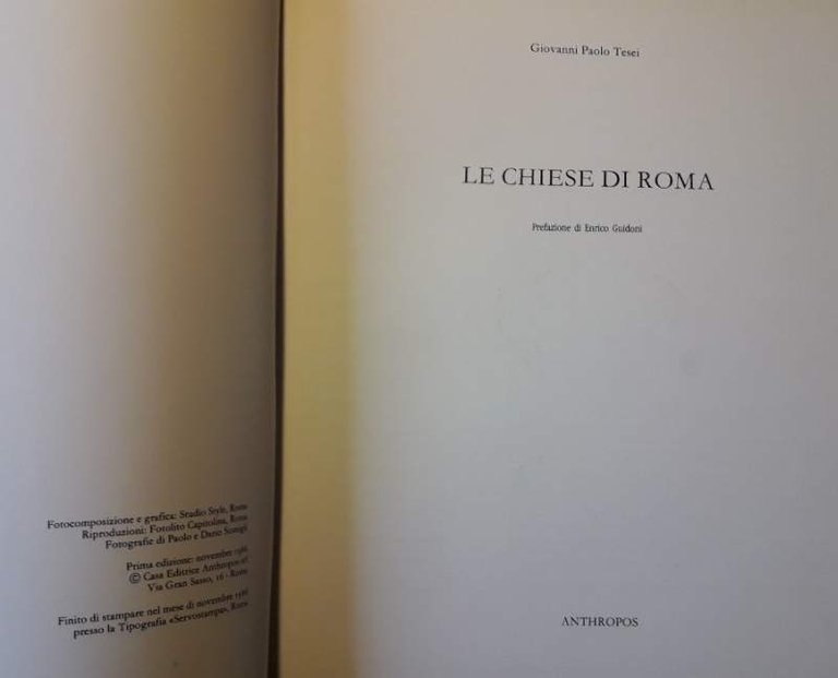 LE CHIESE DI ROMA(1986)