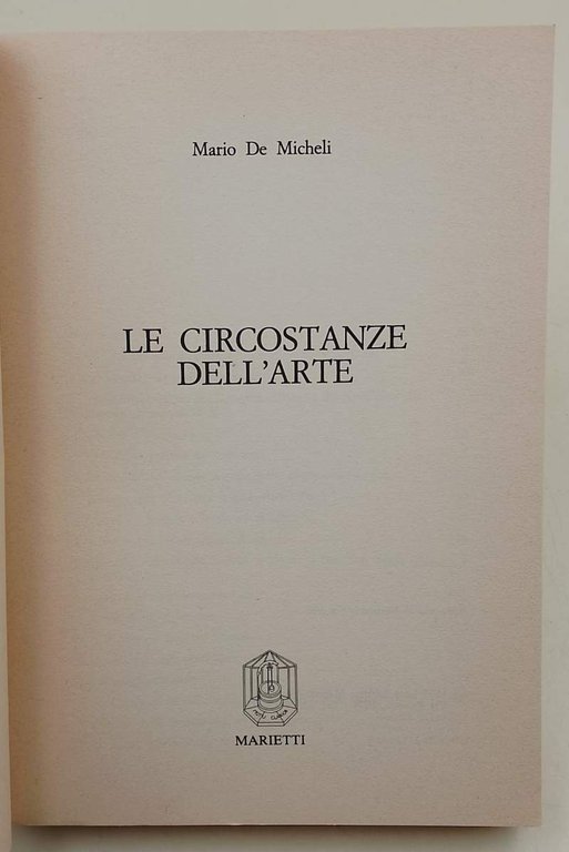 LE CIRCOSTANZE DELL'ARTE(1987)
