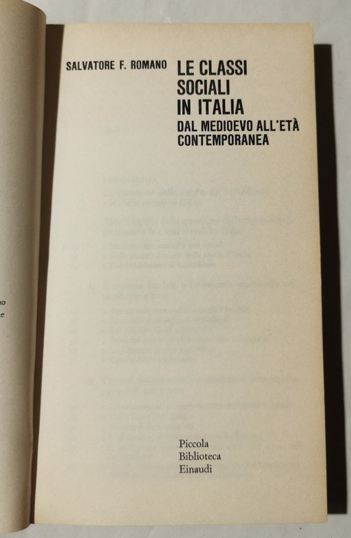 Le classi sociali in Italia