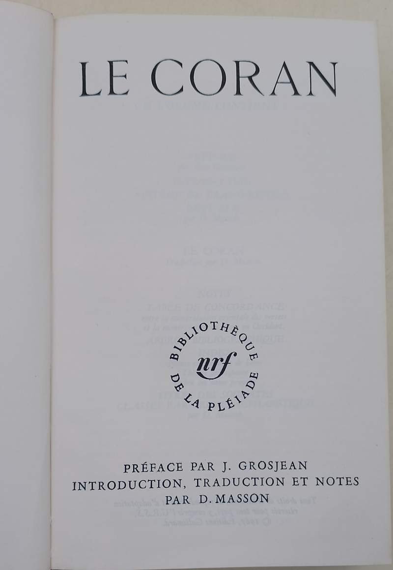 LE CORAN( 1967)