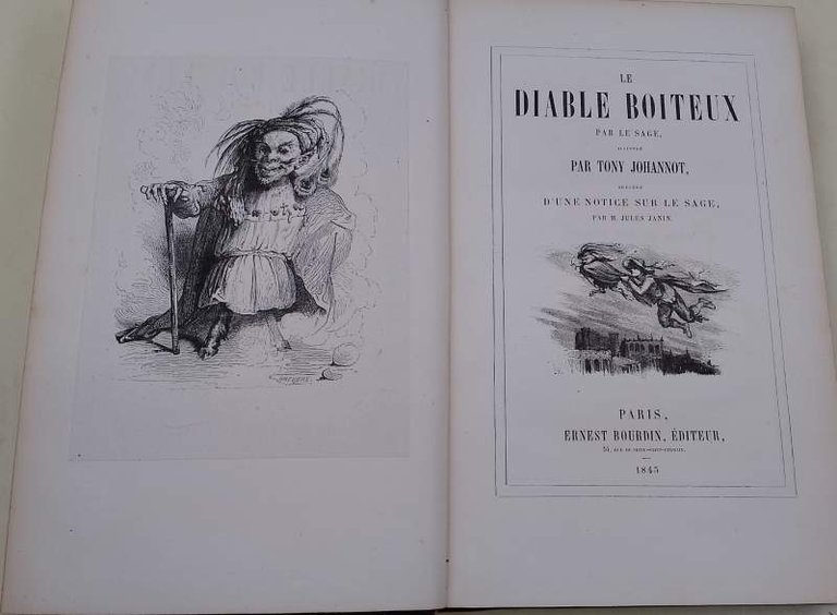 LE DIABLE BOITEUX PAR LE SAGE(1845)