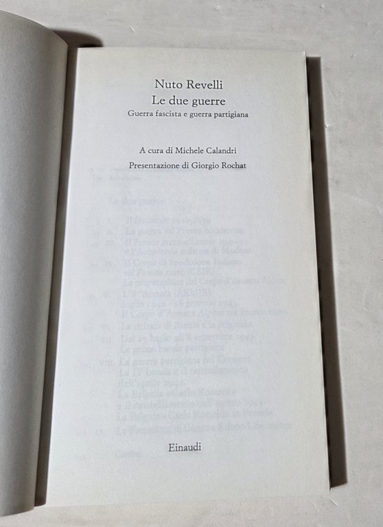 Le due guerre. Guerra fascista e guerra partigiana