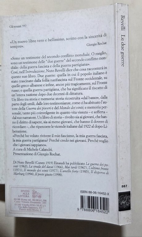 Le due guerre. Guerra fascista e guerra partigiana