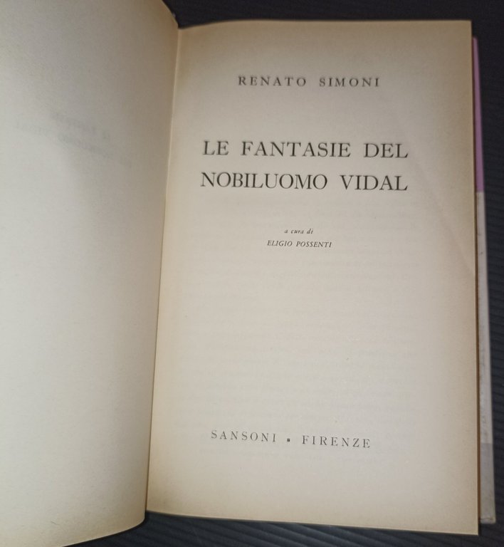 Le fantasie del nobiluomo Vidal