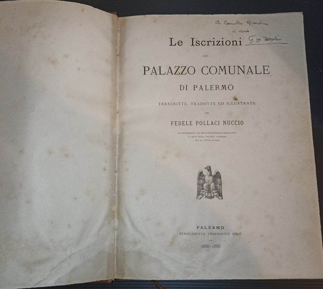 Le Iscrizioni del Palazzo Comunale di Palermo trascritte, tradotte ed …