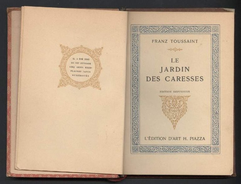 LE JARDIN DES CARESSES (1921)