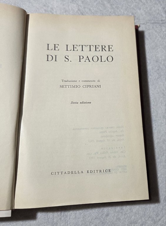 Le lettere di S.Paolo | Immagine Gallery 2