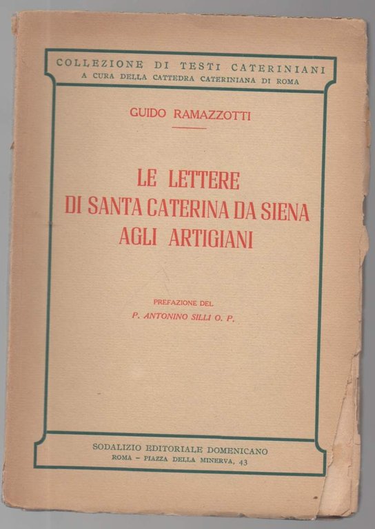 Le lettere di Santa Caterina da Siena agli artigiani