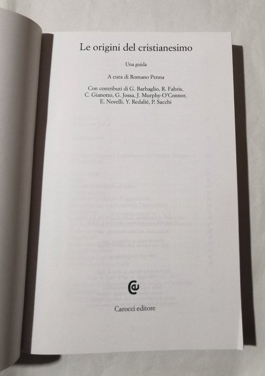 Le origini del cristianesimo. Una guida