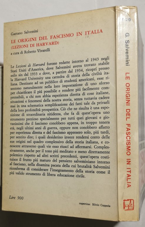 Le origini del fascismo in Italia - Lezioni di Harvard