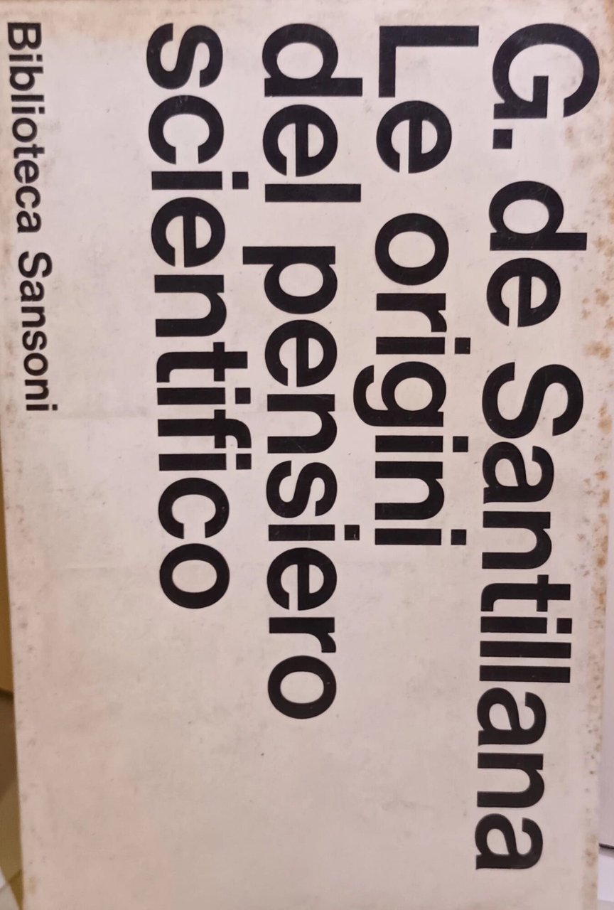 Le origini del pensiero scientifico