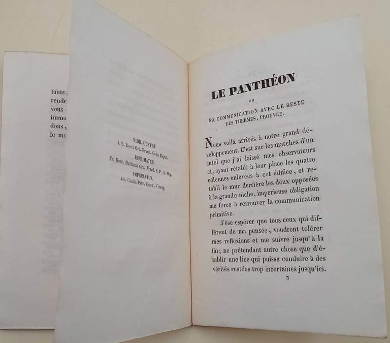 LE PANTHEON RENDU A SON ORIGINE...(1845)