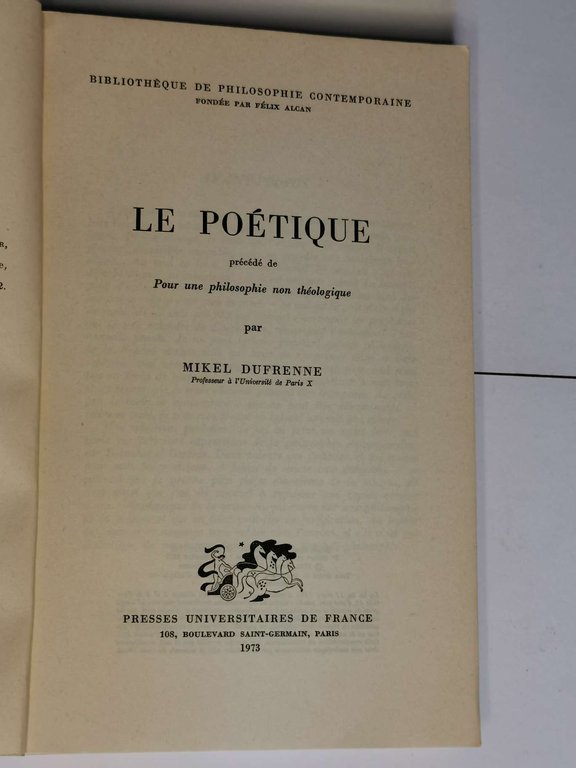 Le Poétique