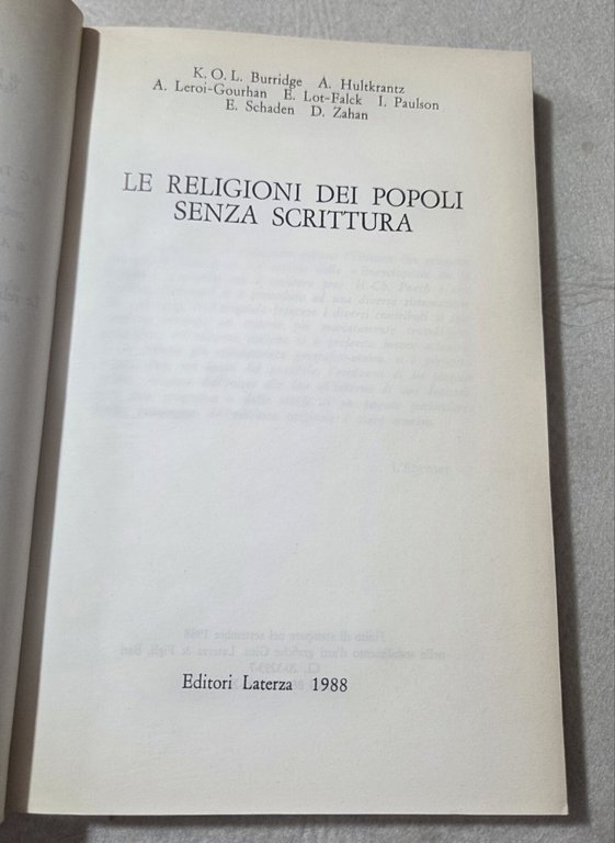 Le religioni dei popoli senza scrittura | Immagine Gallery 2