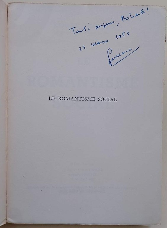 LE ROMANTISME SOCIAL(1944)
